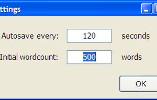 yEdit2 Settings screen