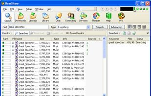 BearShare screenshot 1