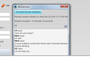 Banckle Remote Access - In Session Chat