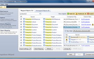 Object mapping and comparison keys