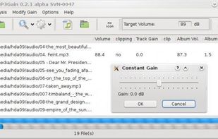 easyMP3Gain screenshot 1