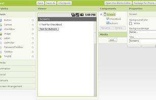 MIT App Inventor screenshot 1