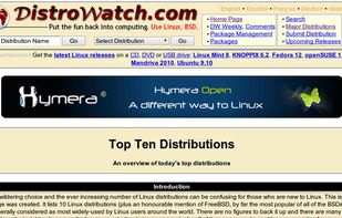 DistroWatch screenshot 2