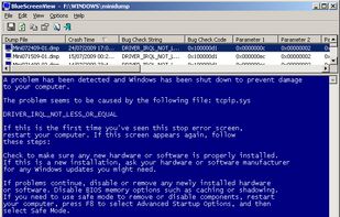 BlueScreenView screenshot 1