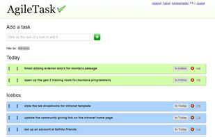 Central task management area of the app.