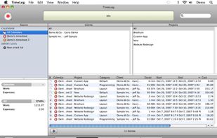 TimeLog screenshot 1