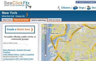 Screenshot of the web application for the Brooklyn area.