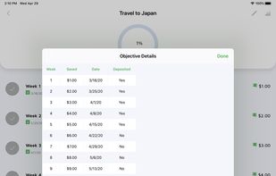 52 week money saving challenge  screenshot 1