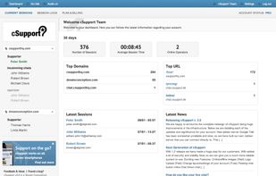 Dashboard overview statistic