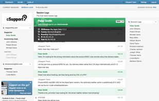 Live Chat session logs