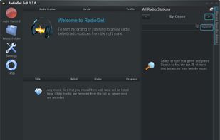 RadioGet blank Screen