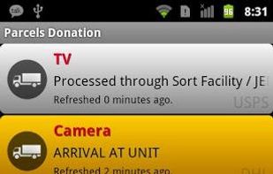 Parcels for Android screenshot 1