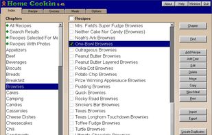 Home Cookin Recipe Software screenshot 1