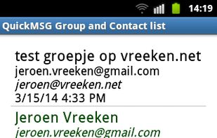 QuickMSG screenshot 1