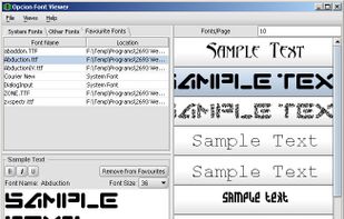 Opcion Font Viewer screenshot 1