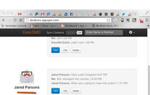 DeskSMS screenshot 1