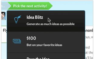 Interact in real-time through collaborative activities
