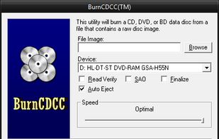 BurnCDCC screenshot 1