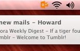Mac OS X New Email Notification