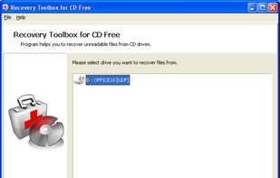 Recovery Toolbox for CD screenshot 1