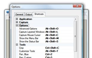 Every action has a customizable shortcut key