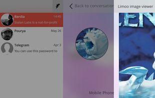 Sigram has integrated with Limoo to preview pictures.