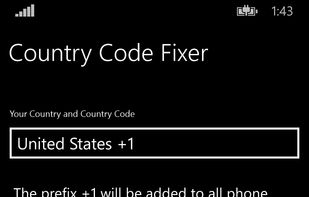 Country Code Fixer screenshot 1