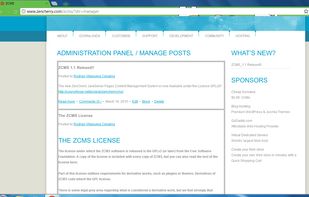 Manage Posts-Pages