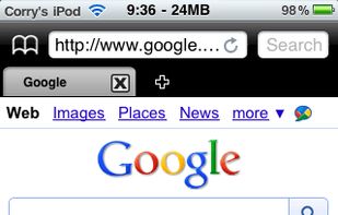Normal view (with status bar on)