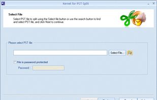 Welcome Scree of Kernel for PST Split