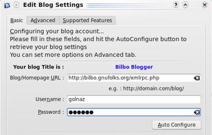 Blogilo screenshot 1