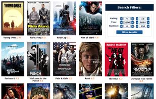 Category search filters.