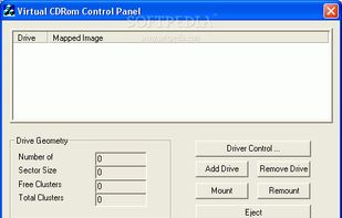 Virtual CD-ROM Control Panel screenshot 1