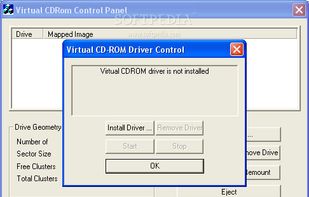 Virtual CD-ROM Control Panel screenshot 1