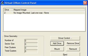 Virtual CD-ROM Control Panel screenshot 2