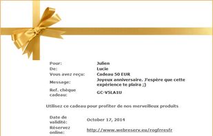 Create gift cards to increase your revenue