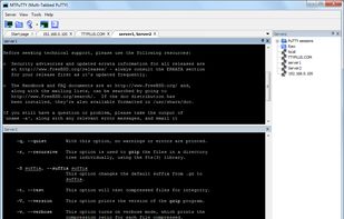 MTPuTTY (Multi-Tabbed PuTTY) screenshot 1