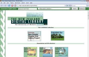 Greenstone Digital Library screenshot 1