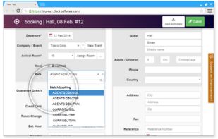Clock PMS focuses on the ease of booking creation and management. 