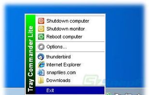 Tray Commander Lite screenshot 1