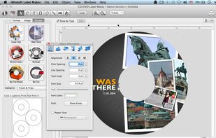 iWinSoft CD/DVD Label Maker for Mac screenshot 1