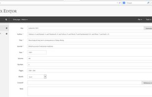 Main interface. List of entries to the left and details on the right. The list is searchable and reordable.