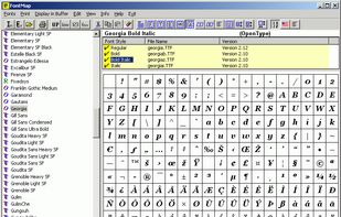 FontMap screenshot 1