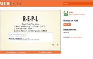 Detail of a presentation