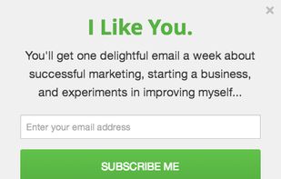 How the List Builder Pop Up Looks