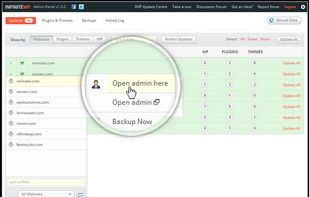InfiniteWP screenshot 1