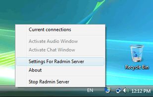 Radmin Server Tray Icon