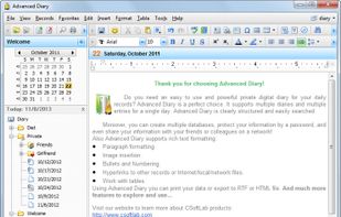 Advanced diary screenshot 1