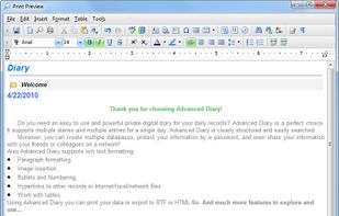 Advanced diary screenshot 3