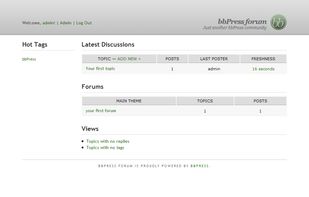 bbPress screenshot 1